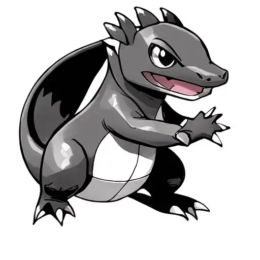 Pokemon Charmander In Traditional Style