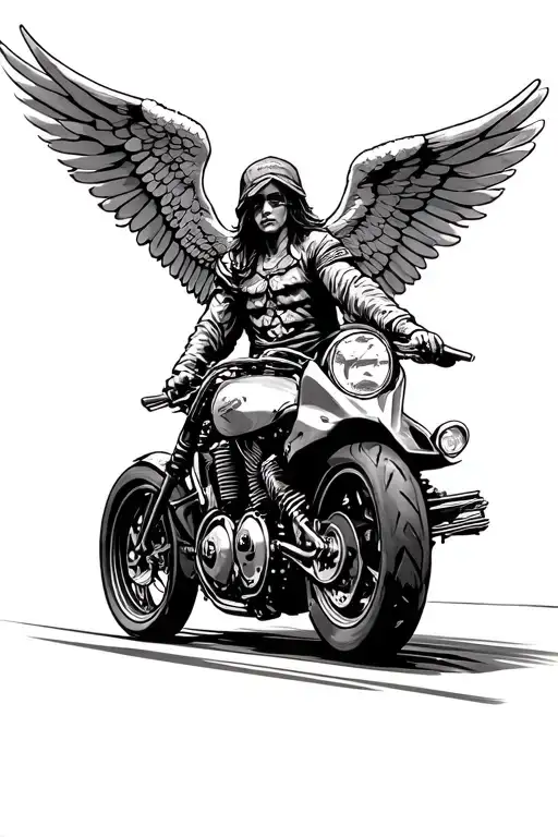 Motorcycle Racing Guardian Angel