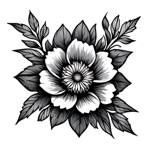 Cosmo Flower With Celtic Motherhood Knot