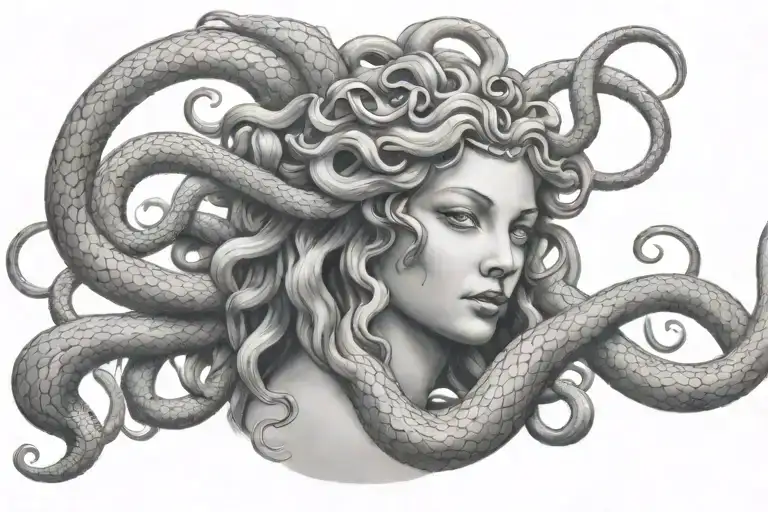 Medusa With Snakes