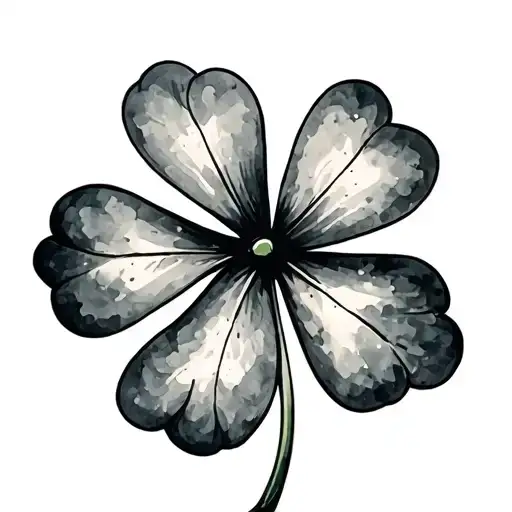 Irish Clover With Water Colour
