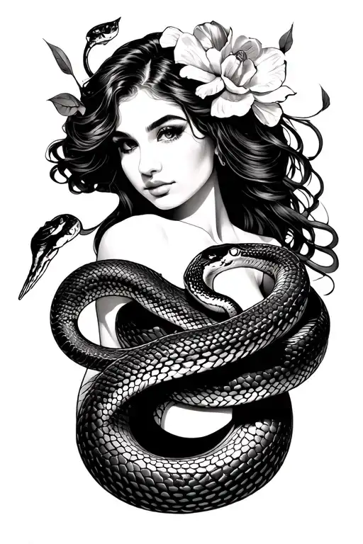 Serena And June 13Th And Snakes Wrapped