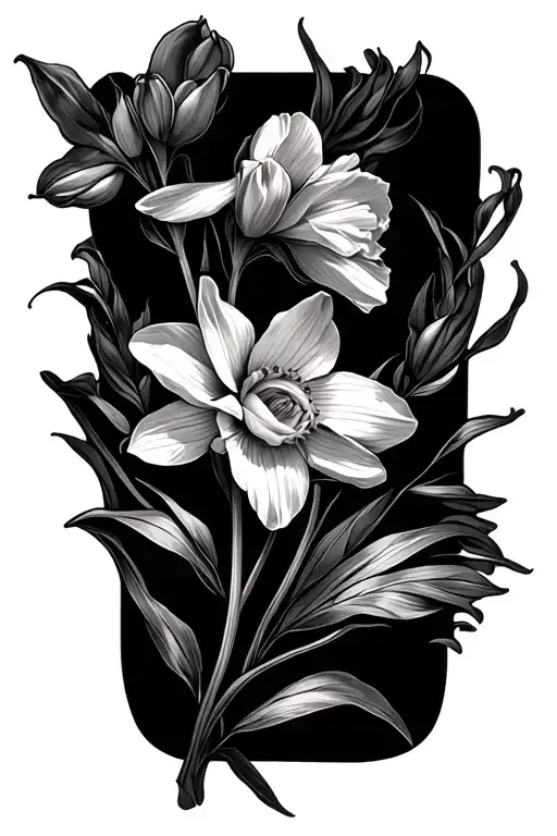 Sampaguita And Daffodil