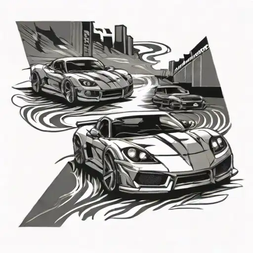 Sports Car Racing Each Other