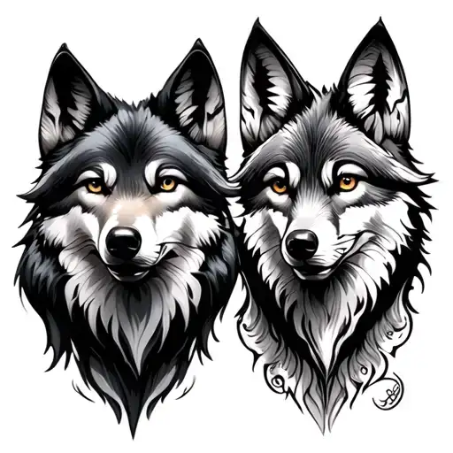 2Wolf And Fox Surrounded