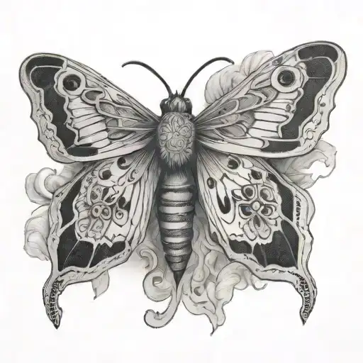 Mandela Moth Perched