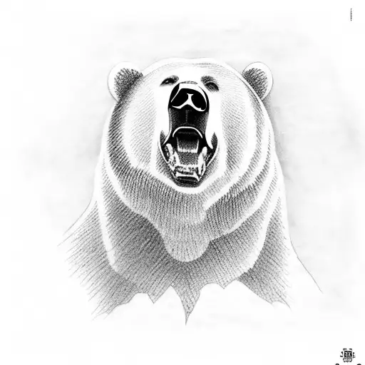 Bear And Dog Relaxing