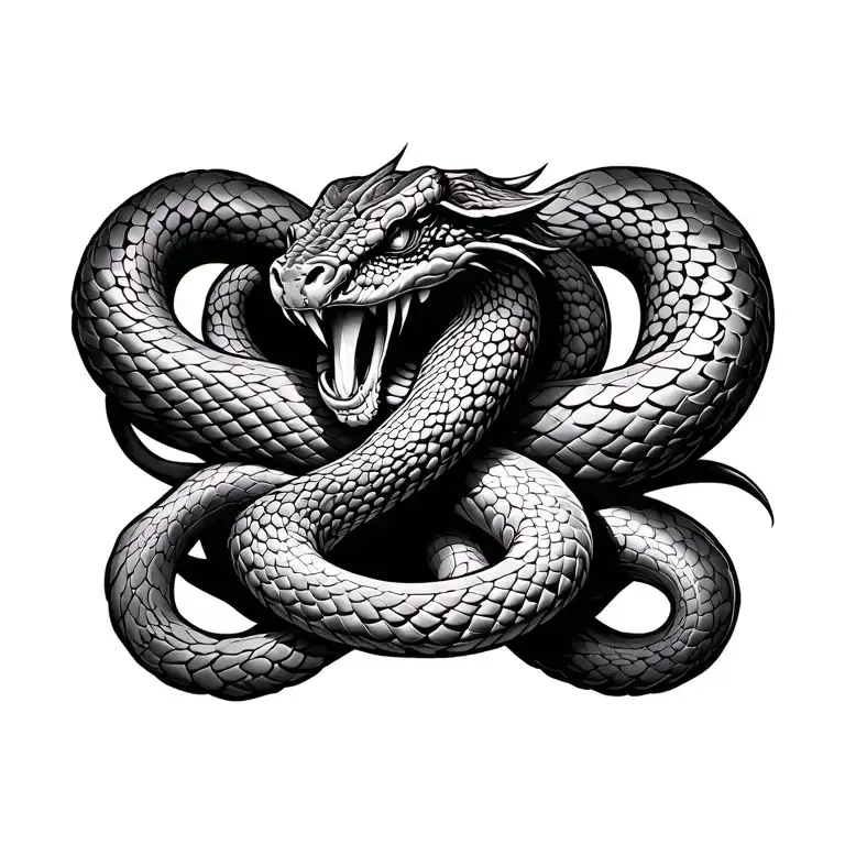 Jormagundr World Snake Norse Chest