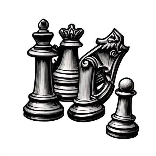 Mj Letter King Chess Piece