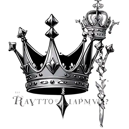 Mj Letter King Crown