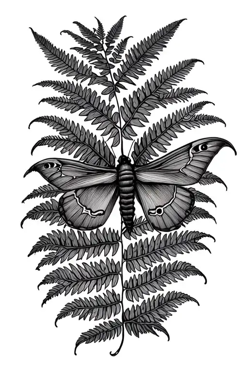 Fern And Moth Fineline