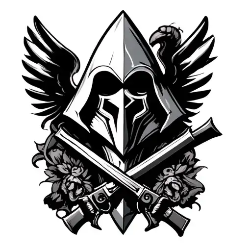 Combining The Symbol Of The Assassins And The German Nazis