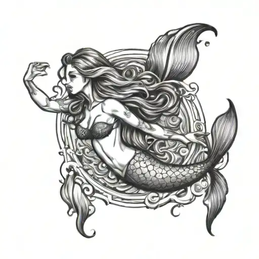 Mermaid Swimming