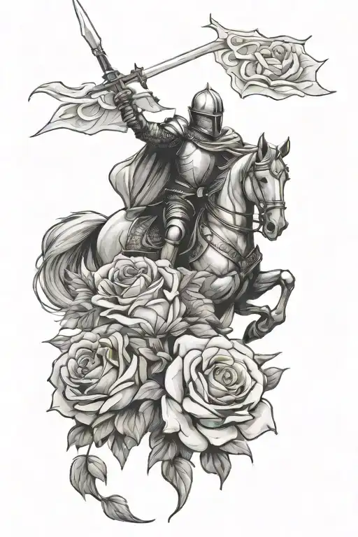 Knight And Rose