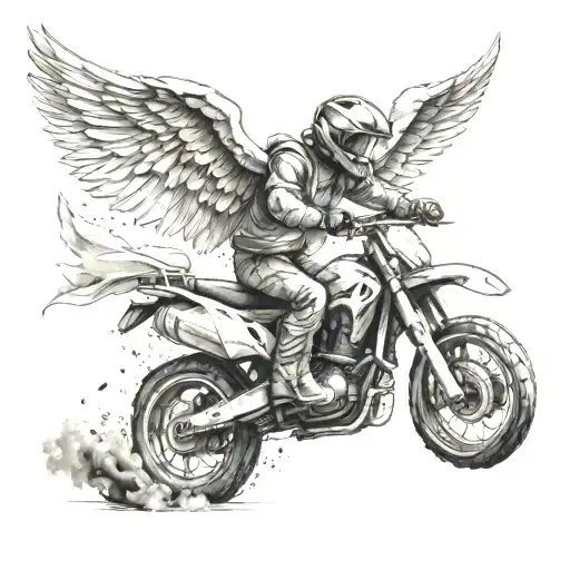 Angel On A Dirtbike