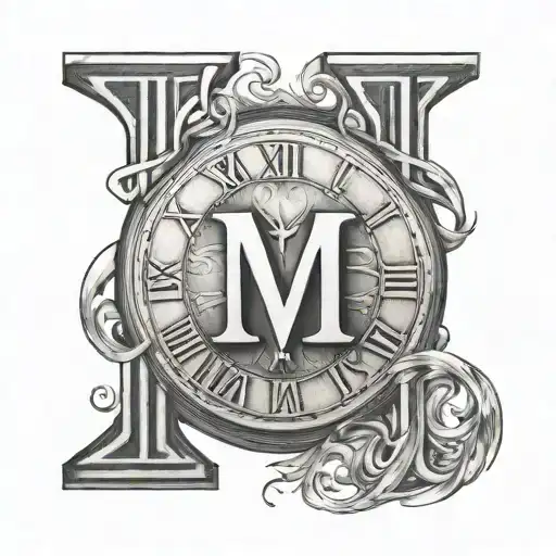 Roman Numeral 3 With Rm In The Middle Of It
