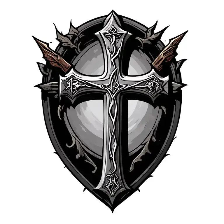 Iron Sharpens Iron Christian Cross