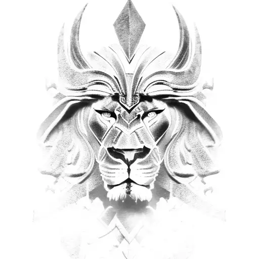 Spartan Warrior Lion