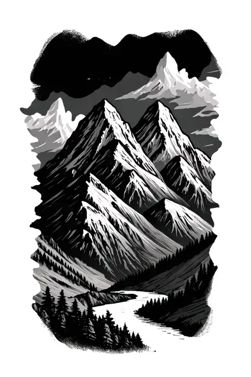 Mountain Landscape Range