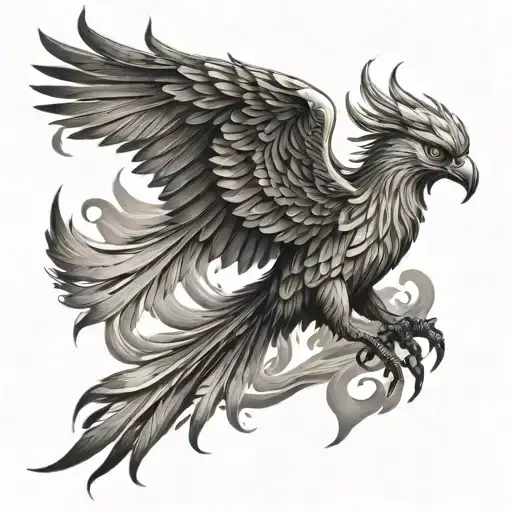 Phoenix Raising From The Ashes