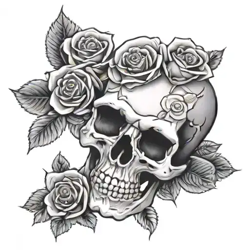 Skull And Roses