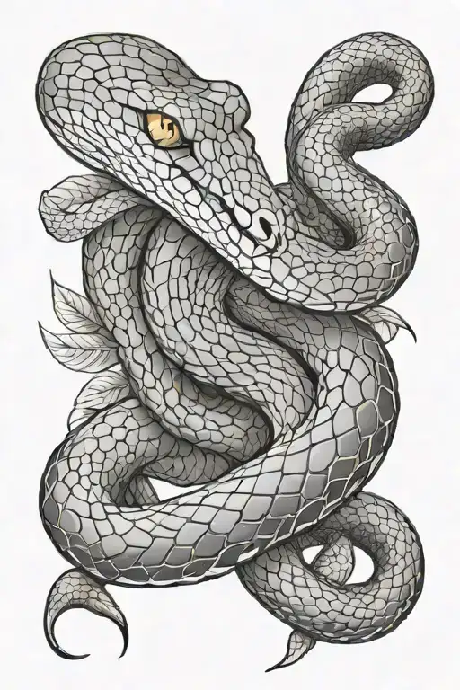 Snake Wrapped Around Bicep