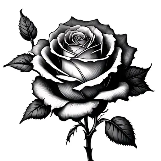 Long Stem Rose Spiderwebs Black Widow Gfid