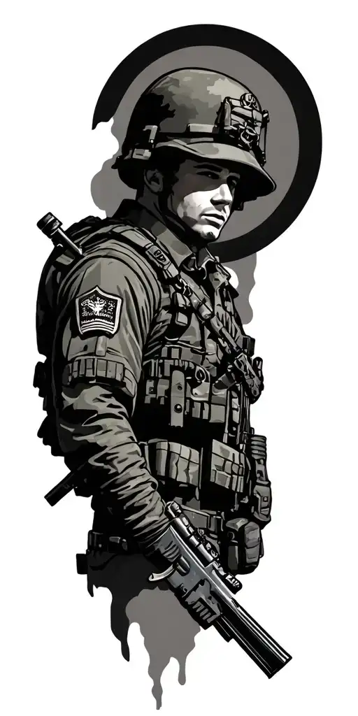 Military Tattoo Design