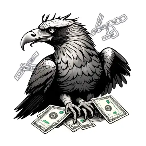 The Eagle King Managed To Get Out Of The Chain And Bite The Dollar Currency