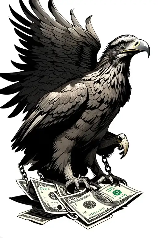 The Eagle King Managed To Get Out Of The Chain And Bite The Dollar Currency