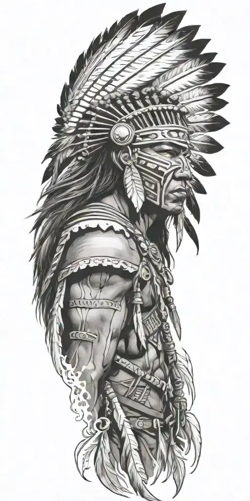 Native American Warrior Battle Cry