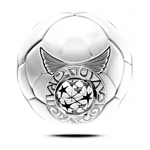 Champions League Soccer Ball With Wings