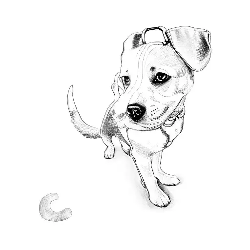 A Dog Wearing A Pink Harness