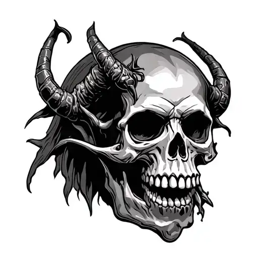 Skull Demon Begging For Forgiveness