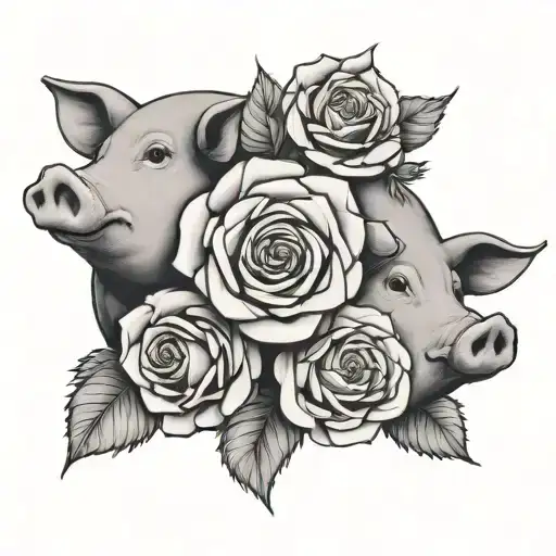 Rose And Pig