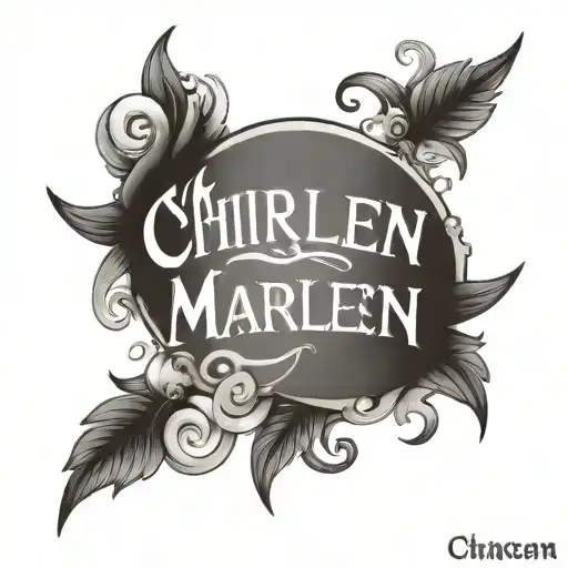 Chincano Lettering Of Name Marleen