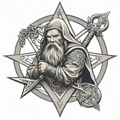 Gimli Lord Of The Rings With Masonic Square And Compass