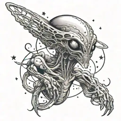 Alien Universe With Stars