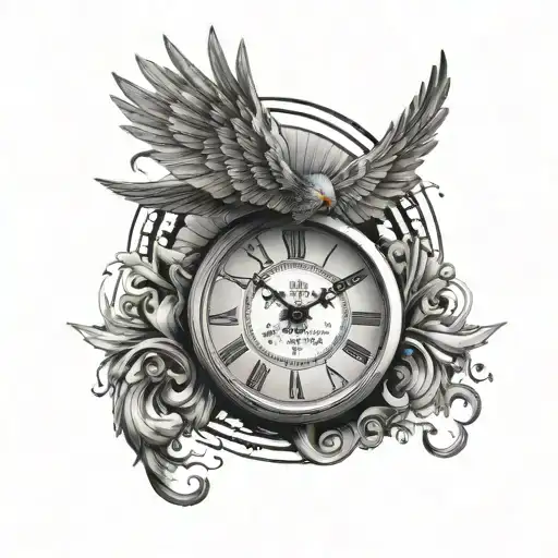 Icarus Falling Clock
