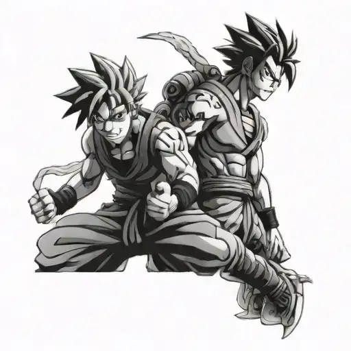 Naruto Design And Goku Ultra Instinct