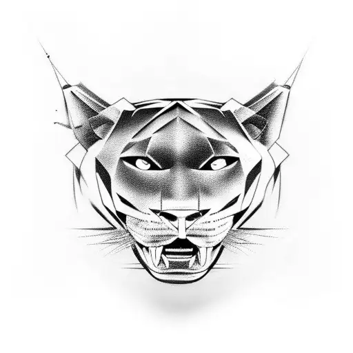 A Panther And A Guitar Merged Into A Powerful And Sleek Creature