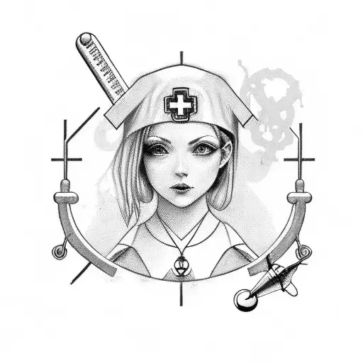 Nurse And Psicology Symbol