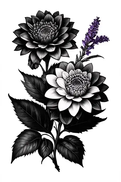 Tit And Robin Dahlia Lavender