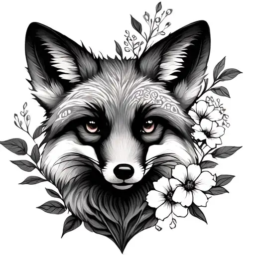 Fox And Flowers