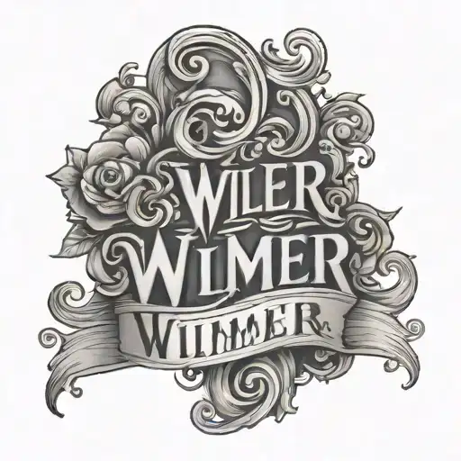 Lettering Named Wilmer
