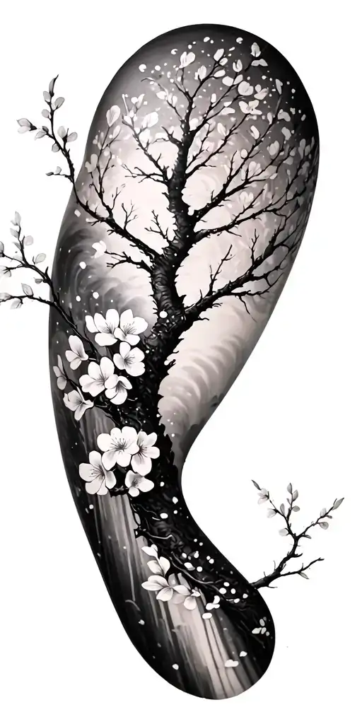 Cherry Blossom Tree Sleeve