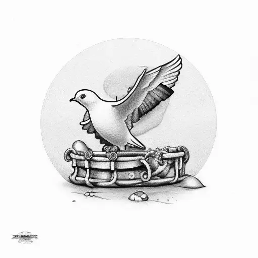 Dove Holding The Word Bracey