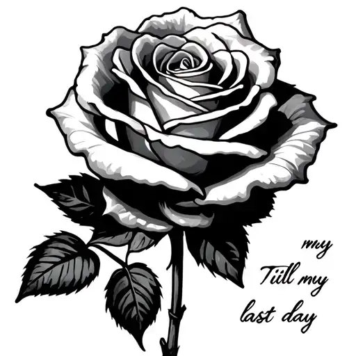 Rose With Words Till My Last Day