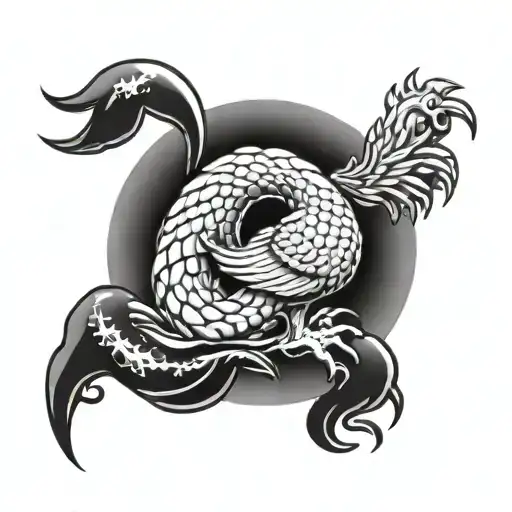 Water Rooster With Scorpion