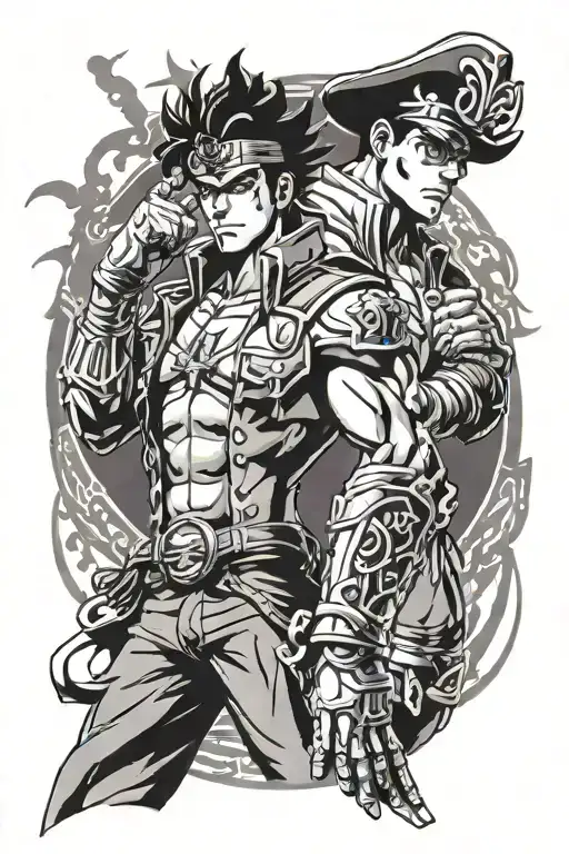 Jotaro Kujo And Star Platinum
